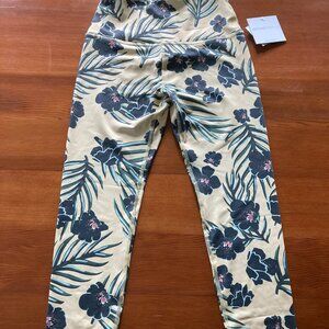 NWT, BEYOND YOGA, Size M, Sunrise Yellow with floral print